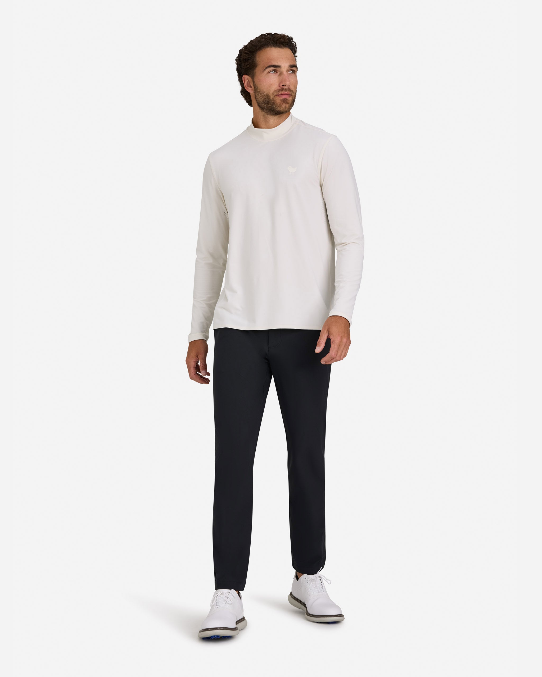 Active Mockneck - White Onyx