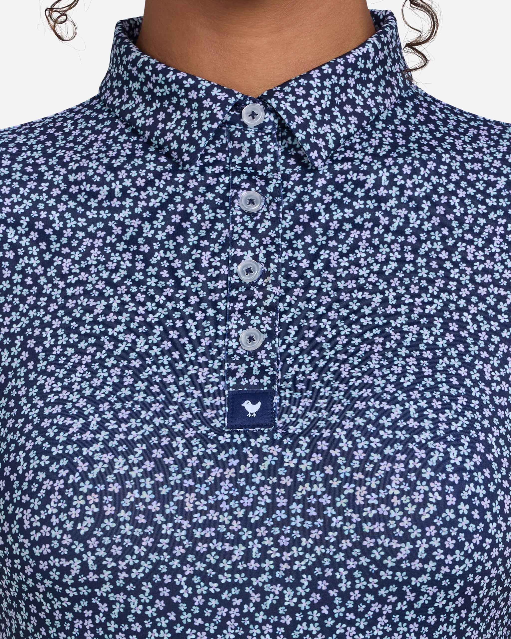 Ditsy Down-Women's Polo-Bad Birdie