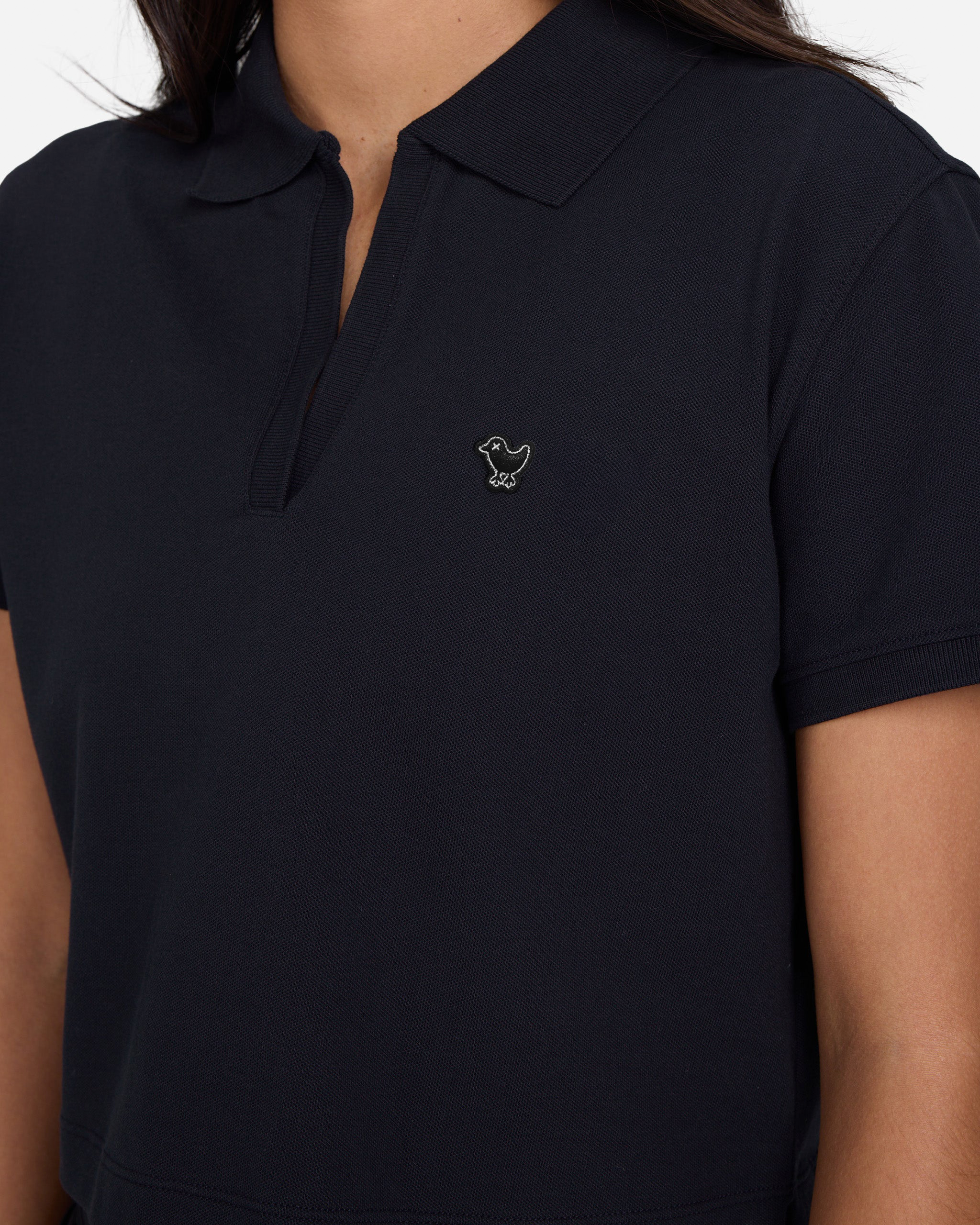 Rib Collar Polo-Women's Polo-Bad Birdie