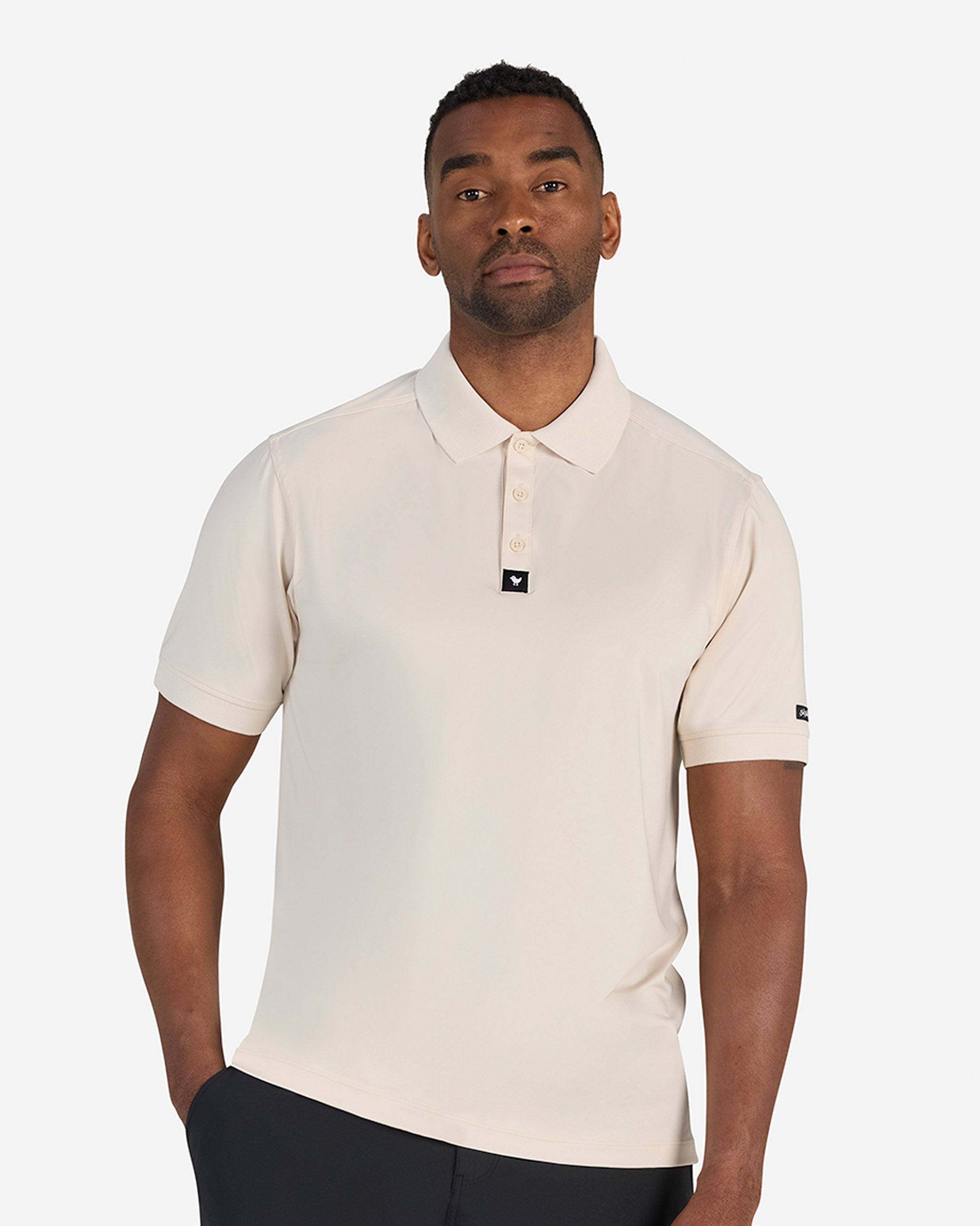 Ridge - Sand Shell-Men's Polo-Bad Birdie