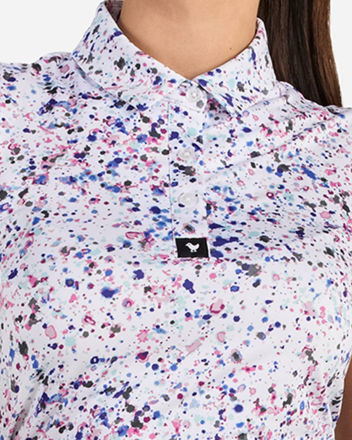 Paint Splatter 3-Performance Golf Polo-Bad Birdie
