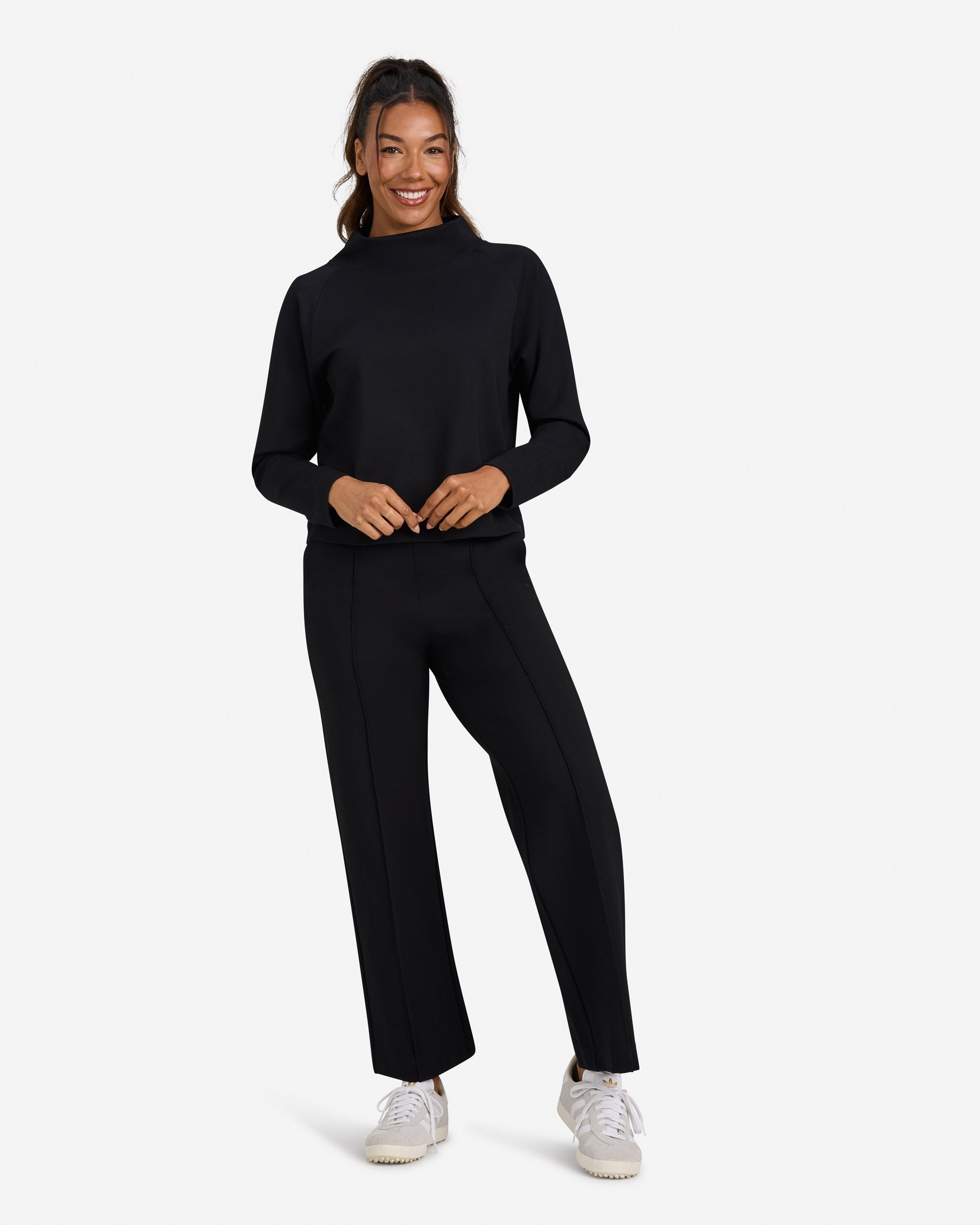 Tour Mockneck - Black-Performance Top-Bad Birdie