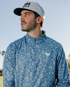 Koi Koi Slate Navy Quarterzip-Men's Quarterzip-Bad Birdie