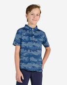 Youth's Frostbite - Azure-Youth Polo-Bad Birdie