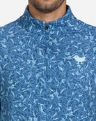 Koi Koi Slate Navy Quarterzip-Men's Quarterzip-Bad Birdie