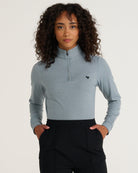 Heather Quarterzip-Women's Quarterzip-Bad Birdie